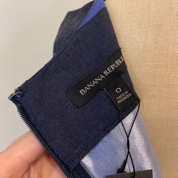 NWT Banana Republic Striped Peplum Tank Top Blouse - Picture 7 of 8